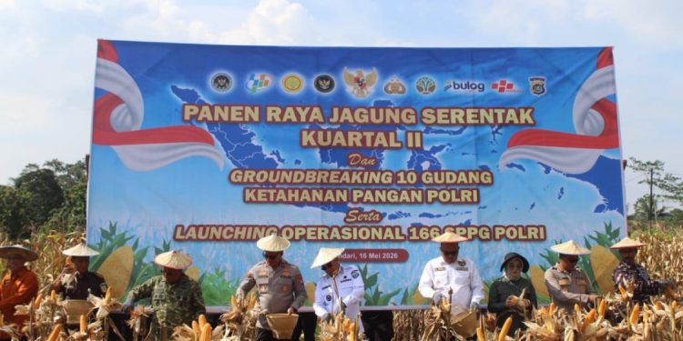Pemprov Sulawesi Tenggara Puji Panen Raya Jagung oleh Polda Sultra