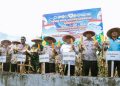 Pemkab Sergai dan Polres Ambil Bagian dalam Panen Raya Jagung Nasional