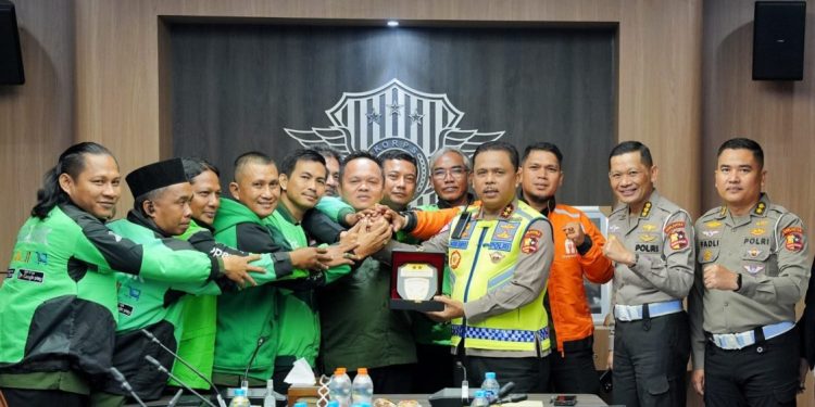 Kakorlantas Polri Sambut Audiensi Ojol Jambi, Dukung Pembentukan Ojol Nusantara