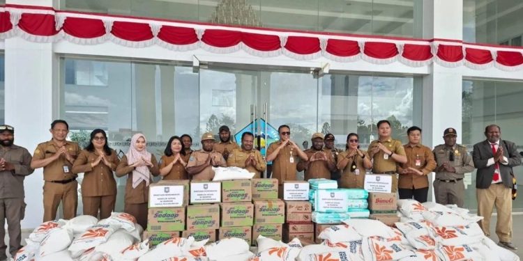 Pemerintah Distribusikan Bantuan Sosial ke Jayawijaya Pascakonflik Suku