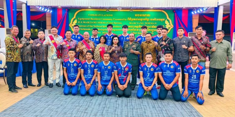 Kerja Sama Voli Pererat Diplomasi Olahraga Indonesia-Kamboja