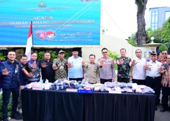 Polda Jambi Musnahkan Barang Bukti Narkotika dalam Jumlah Besar