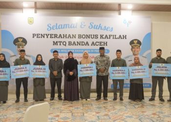 Pemko Banda Aceh Berikan Bonus kepada Kafilah MTQ Berprestasi