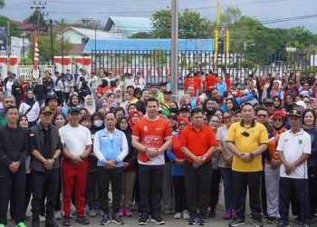 Pemkab Kapuas Hulu Adakan GERMAS dan Jumat Bersih Sambut HUT Putussibau