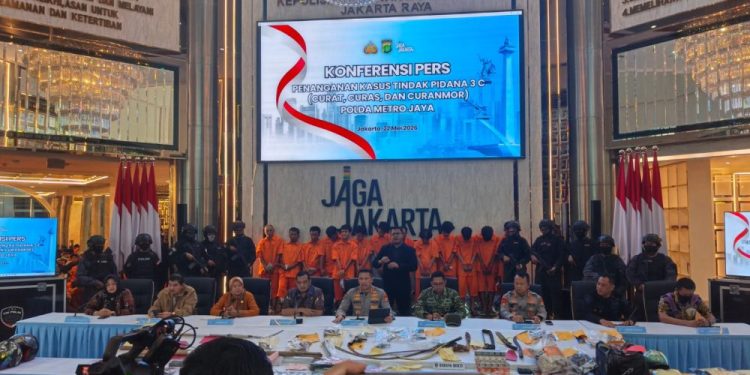 Polda Metro Jaya Tangkap 173 Tersangka dari 127 Kasus Kejahatan Jalanan