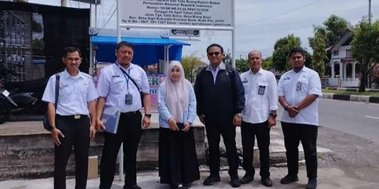 Kemenkum Aceh Lakukan Pengawasan pada Kantor Notaris Baru di Pidie