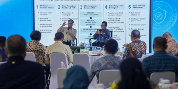 Menaker Dorong BPJS Ketenagakerjaan Tingkatkan Peran dalam K3 Nasional
