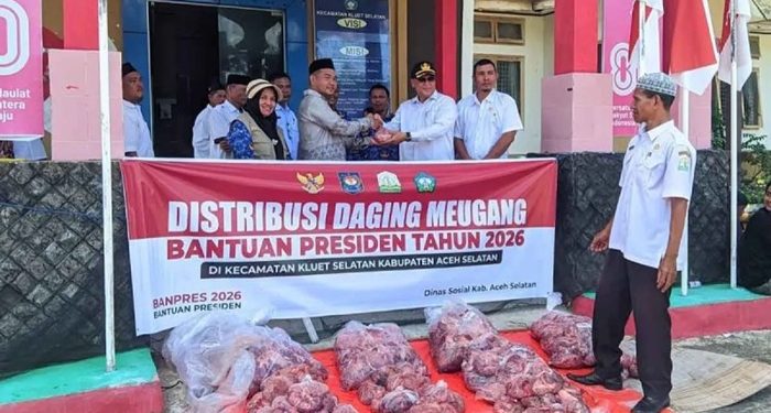 Pemkab Aceh Selatan Distribusikan Bantuan Daging dari Presiden untuk Korban Banjir