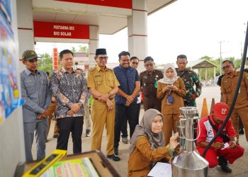 Pemkab Balangan Lakukan Pengawasan Metrologi Legal di SPBU Paringin
