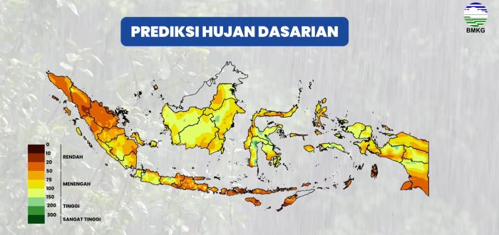 BMKG Prediksi Curah Hujan Rendah di Indonesia pada Akhir Mei 2026
