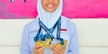 Siswi SMPN 7 Padang Raih Tiga Medali Emas di O2SN 2026
