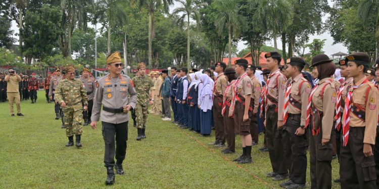 Kapolda Jambi Pimpin Apel Kebangsaan Sabuk Kamtibmas untuk Perkuat Sinergi