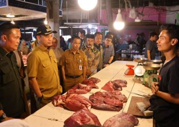 Wali Kota Pekanbaru Pantau Pasar Dupa, Pastikan Ketersediaan dan Harga Sembako Stabil Menjelang Iduladha