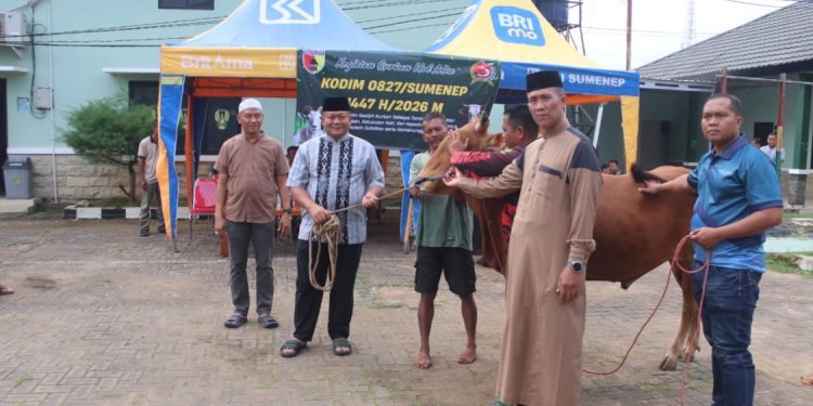 Kodim 0827/Sumenep Distribusikan Hewan Kurban untuk Masyarakat dan Prajurit