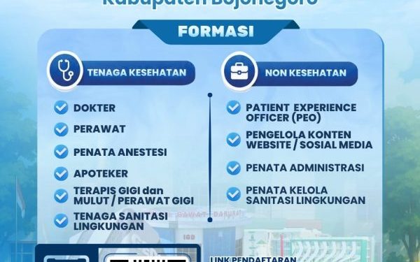 RSUD Dr. R. Sosodoro Djatikoesoemo Bojonegoro Buka Rekrutmen BLUD 2026 Secara Daring