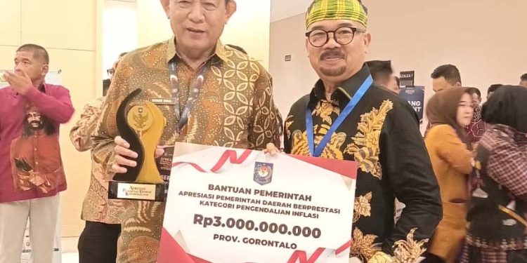 Gorontalo Terima Penghargaan atas Keberhasilan Kendalikan Inflasi