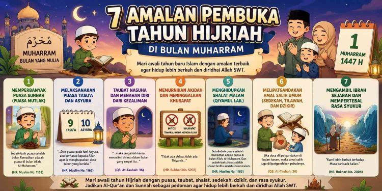 7 Amalan Pembuka Tahun Hijriah di Bulan Muharram Lengkap dengan Dalil dan Keutamaannya