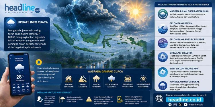 BMKG Beberkan Prediksi Cuaca Awal Juli 2026, MJO dan Gelombang Kelvin Picu Hujan di Indonesia