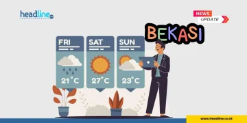 Cuaca Bekasi Hari Ini Rabu 24 Juni 2026, BMKG Keluarkan Peringatan Dini Hujan Sedang hingga Lebat