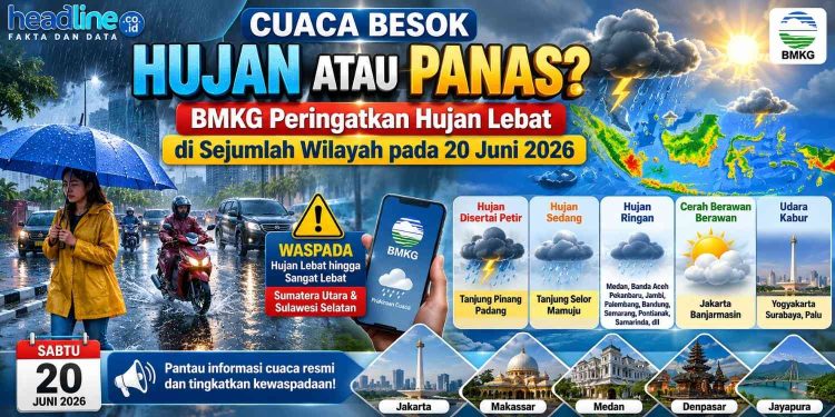 BMKG Keluarkan Peringatan Dini, Hujan Lebat hingga Sangat Lebat Mengintai Dua Provinsi Ini
