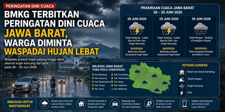 BMKG Keluarkan Update Cuaca Jawa Barat, Bandung hingga Bekasi Perlu Waspada