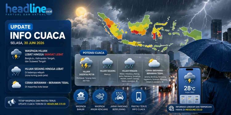 BMKG Ungkap Penyebab Cuaca Besok Berpotensi Ekstrem, Bibit Siklon 96W Jadi Pemicunya