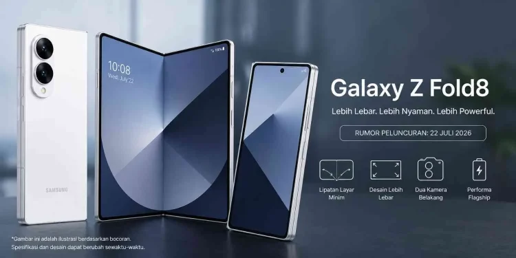 Bocoran Spesifikasi dan Harga Samsung Galaxy Z Fold 8
