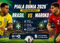 Brasil vs Maroko di Piala Dunia 2026