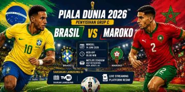 Brasil vs Maroko di Piala Dunia 2026