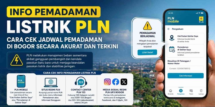Cara cek info pemadaman listrik PLN terbaru melalui PLN Mobile, situs resmi, dan layanan PLN 123