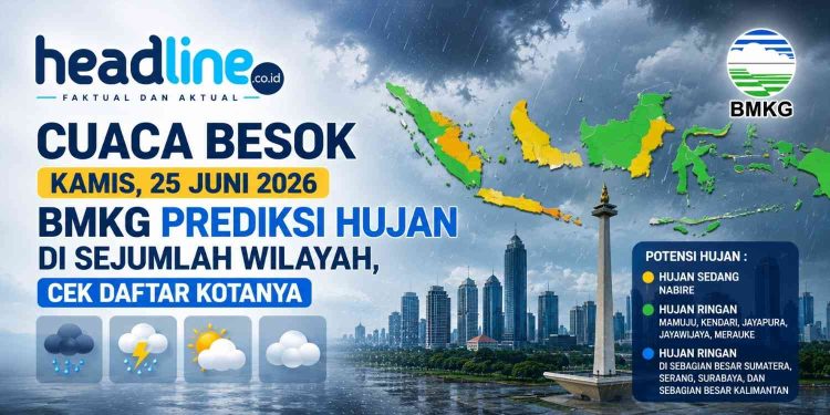 Cek Cuaca Besok Sebelum Beraktivitas, BMKG Prediksi Hujan di Sumatera, Kalimantan, dan Papua