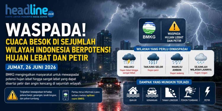 Cek Cuaca Besok Sebelum Beraktivitas! Ini Daftar Wilayah yang Berpotensi Hujan dan Petir