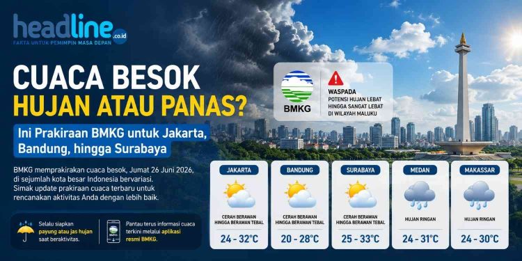 Cuaca Besok Siang Diprediksi Berubah, BMKG Ungkap Wilayah yang Berpotensi Diguyur Hujan