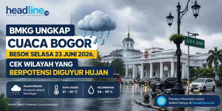 Cuaca Bogor Besok Hujan atau Cerah Ini Prediksi BMKG untuk Selasa 23 Juni 2026