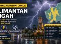 Daftar Wilayah Terdampak Peringatan Dini Cuaca Kalimantan Tengah, Cek Daerah Anda