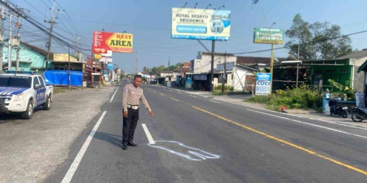 Detik-Detik Kecelakaan Maut di Sedayu, Lansia Tak Selamat Saat Menyeberang