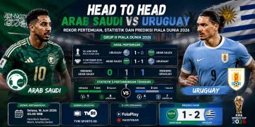 Head to Head Arab Saudi vs Uruguay Rekor Pertemuan, Statistik dan Prediksi Piala Dunia 2026