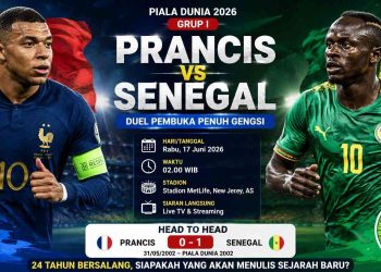 Head to Head Prancis vs Senegal: Mampukah Singa Teranga Ulangi Kejutan Bersejarah?