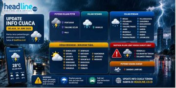Hujan atau Panas Ini Prediksi Cuaca Hari Ini di Jakarta, Bandung, Jogja, Surabaya, dan Kota Besar Indonesia