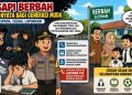 Ilustrasi upaya pencegahan penyalahgunaan Pil Sapi Berbah yang melibatkan aparat kepolisian, sekolah, orang tua, dan masyarakat guna melindungi generasi muda dari bahaya obat keras. (Ilustrasi: AI)