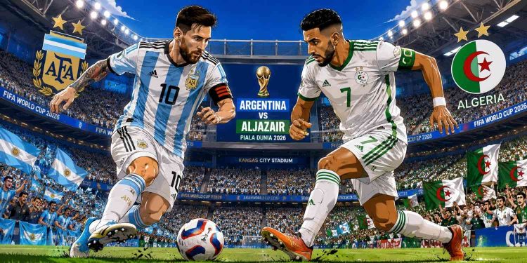 Jadwal Argentina vs Aljazair Piala Dunia 2026 Live TVRI, Prediksi Skor dan Head to Head