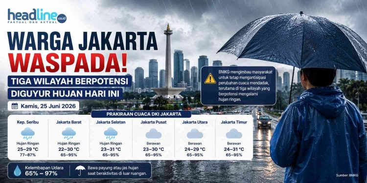Jangan Lupa Bawa Payung! Ini Prediksi Cuaca Jakarta Hari Ini Menurut BMKG