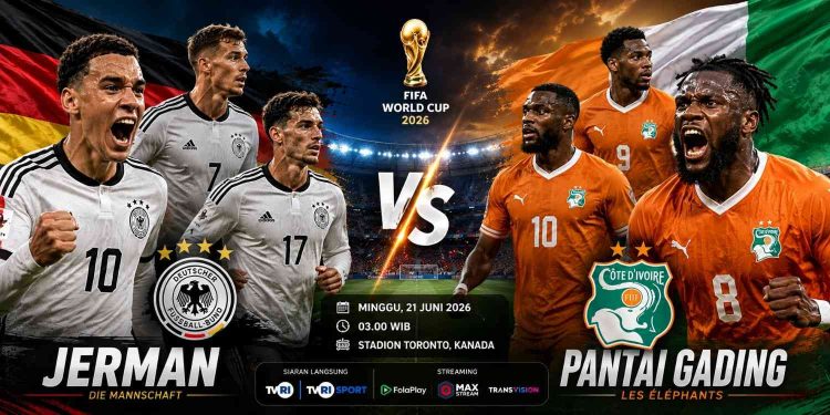 Jerman Diunggulkan, Pantai Gading Siap Beri Kejutan di Piala Dunia 2026