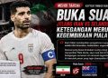 Kapten Timnas Iran Buka Suara Jelang Iran Vs Selandia Baru