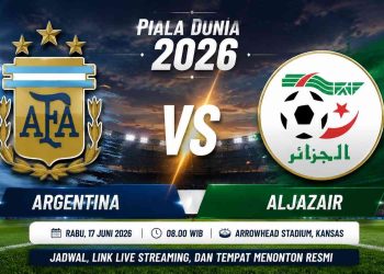 Link Live Streaming Argentina vs Aljazair Piala Dunia 2026, Kick-Off Rabu Pagi Pukul 08.00 WIB
