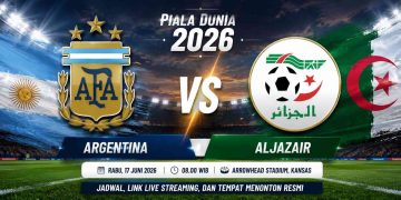 Link Live Streaming Argentina vs Aljazair Piala Dunia 2026, Kick-Off Rabu Pagi Pukul 08.00 WIB