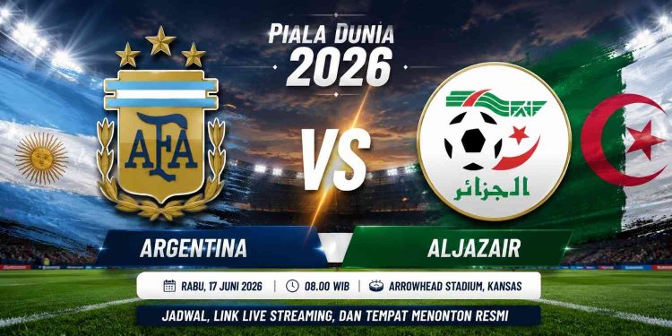 Link Live Streaming Argentina vs Aljazair Piala Dunia 2026, Kick-Off Rabu Pagi Pukul 08.00 WIB