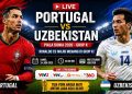 Live Streaming Portugal vs Uzbekistan, Laga Penentu yang Bisa Ubah Klasemen Grup K