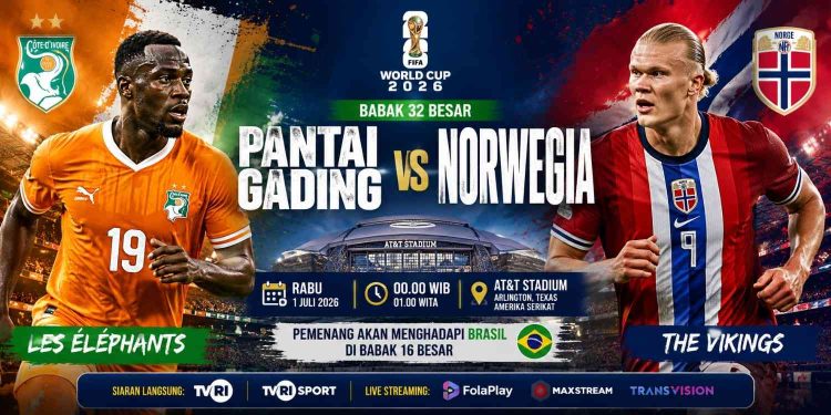 Modal Berbeda Pantai Gading dan Norwegia Jelang Duel Hidup Mati di Piala Dunia 2026