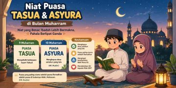 Niat Puasa Tasua dan Asyura di Bulan Muharram: Lengkap dengan Tata Cara, Niat, dan Keutamaan. Umat Islam dianjurkan melaksanakan puasa Tasua pada 9 Muharram dan puasa Asyura pada 10 Muharram untuk meraih pahala besar. Simak bacaan niat puasa Tasua dan Asyura, tata cara pelaksanaan, serta berbagai keutamaan berdasarkan hadis Rasulullah SAW yang menjadikan Muharram sebagai bulan istimewa untuk memperbanyak ibadah sunnah.